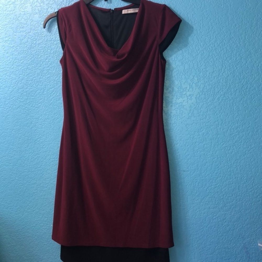 Marc New York size 0 stretch burgundy dress